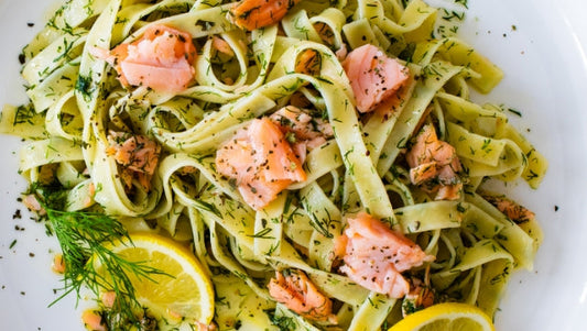 Pasta al salmone affumicato altamente proteica