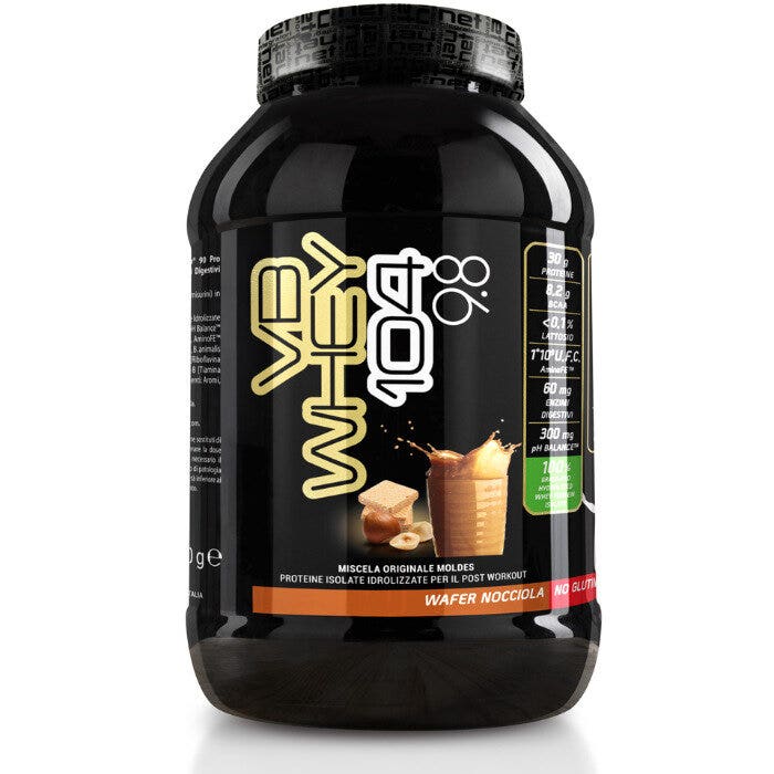VB Whey 104 9.8 Proteine In Polvere Gusto Wafer Nocciola 900g