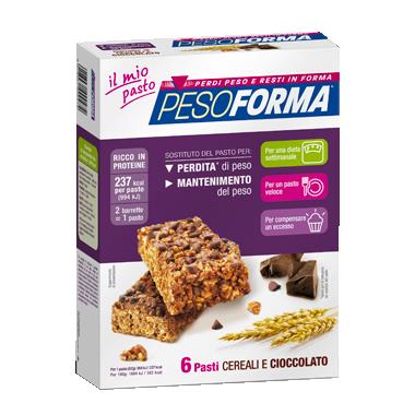 Pesoforma Barrette Cereali E Cioccolato 6 Pasti