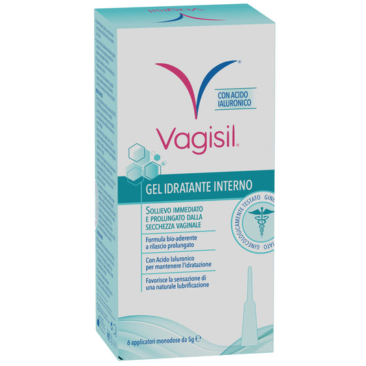 Vagisil Gel Lubrificante Idratante Interno Con Acido Ialuronico 6 Applicatori Monodose 30g