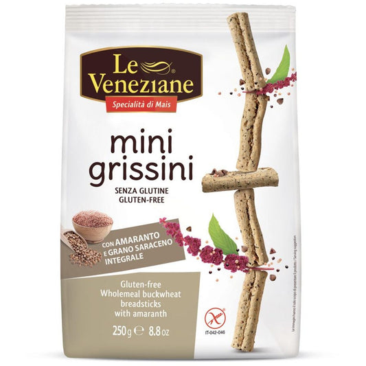 Le Veneziane Minigrissini Grano Saraceno Integrale Con Amaranto 250g