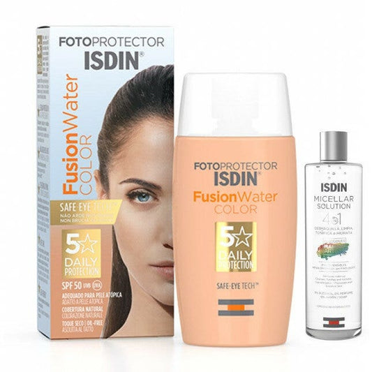 Isdin Fotoprotector Pack Fusion Water Color 50ml + Micellar Solution 100ml