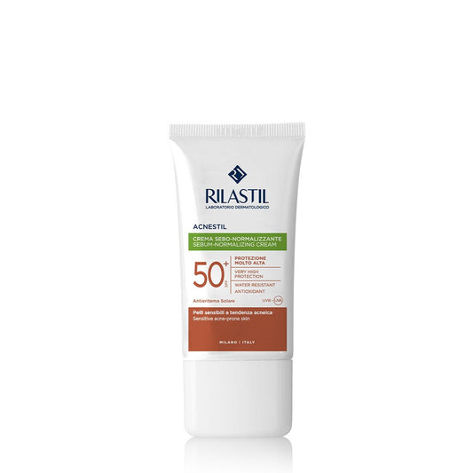 Rilastil Acnestil Crema Sebo Normalizzante Solare SPF 50+ Viso 40ml