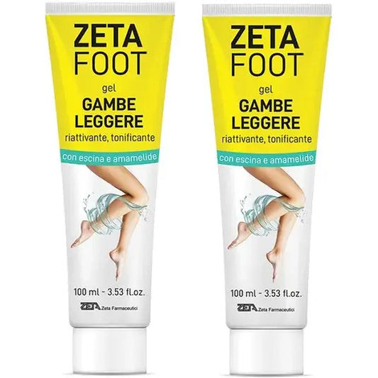 Zeta Foot Abbinata Gel Gambe Leggere 2x100ml