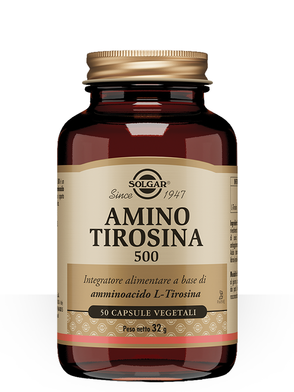 Solgar Amino Tirosina 500 50 Capsule Vegetali