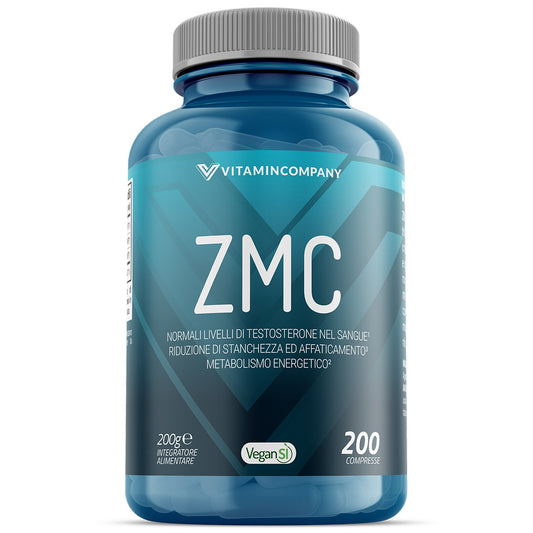 ZMC (200cpr) - Zinco, Magnesio e Vitamina B6 per testosterone e recupero muscolare