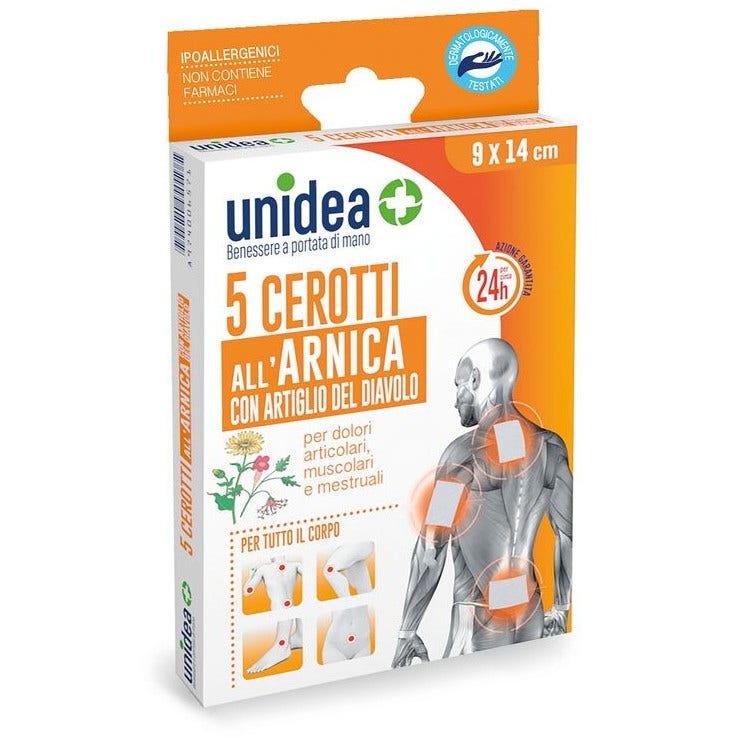 Unidea Cerotti Arnica E Artiglio Del Diavolo 9x14 cm 5 Pezzi