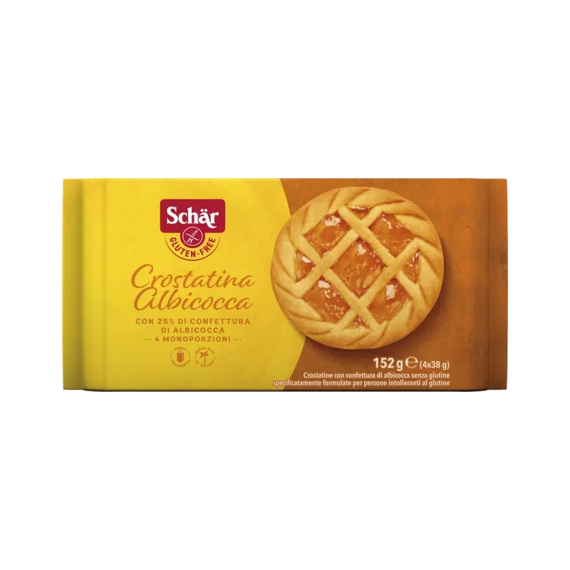Schar Crostatina Albicocca Senza Glutine 4 Monoporzioni x 38g