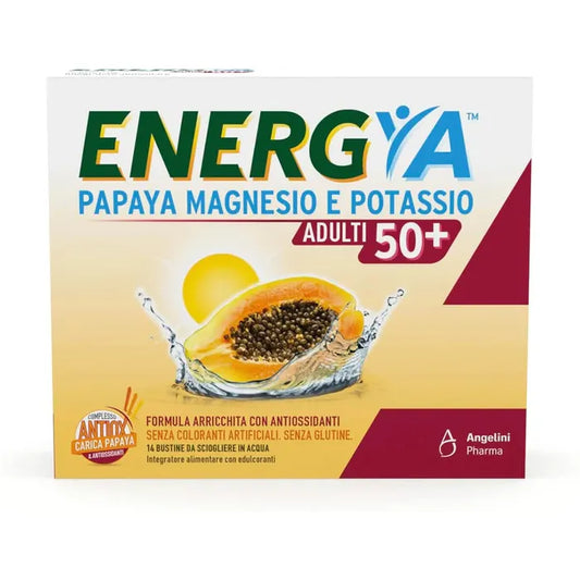 Energya 50+ Papaya Magnesio E Potassio 14 Bustine