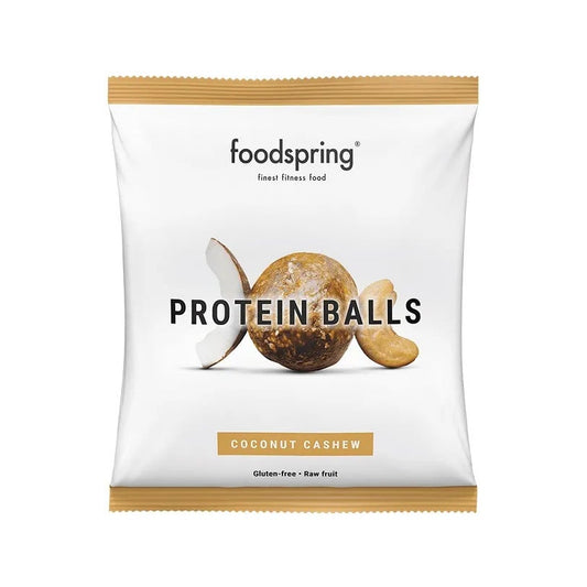 Foodspring Protein Balls Snack Proteico Gusto Cocco Anacardi 40g