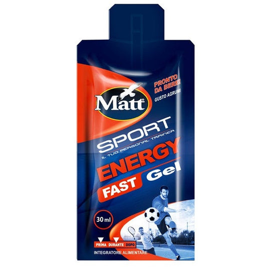 Matt Sport Energy Fast Gel 30ml Gusto Agrumi