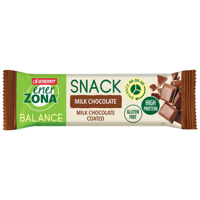 Enerzona Snack Milk Chocolate Barretta Da 33g