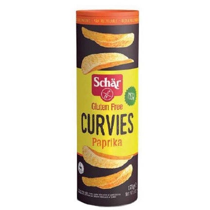 Schar Curvies Paprika Chips Di Patate Senza Glutine 170g