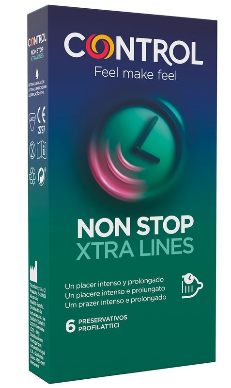 Control No Stop Xtra Lines 6 Preservativi
