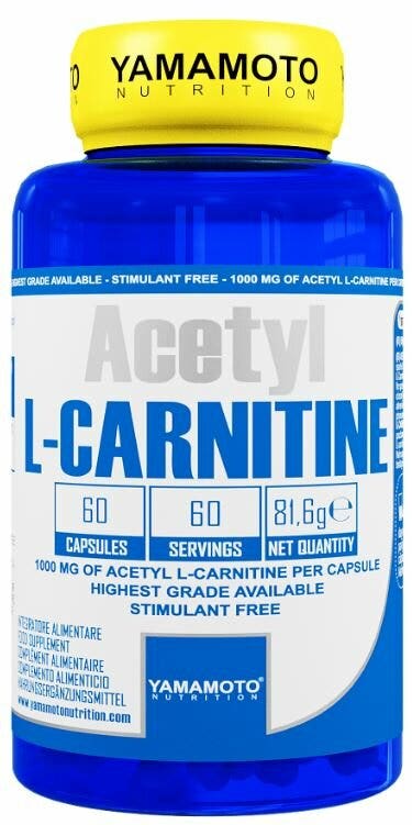 Yamamoto Acetyl L-Carnitine 1000mg 60 Capsule