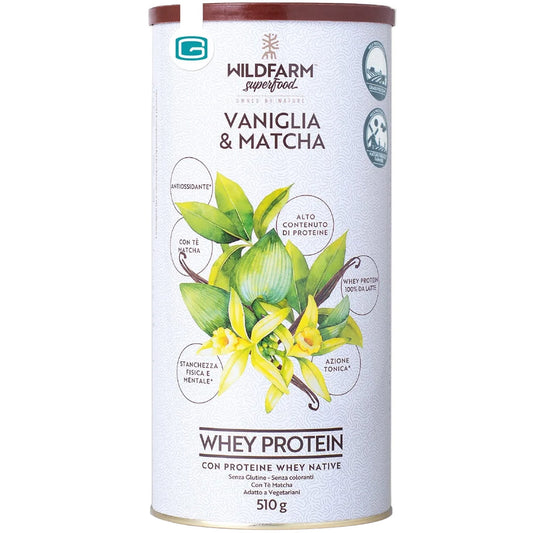 Whey Protein Vaniglia e Tè Matcha (510g)