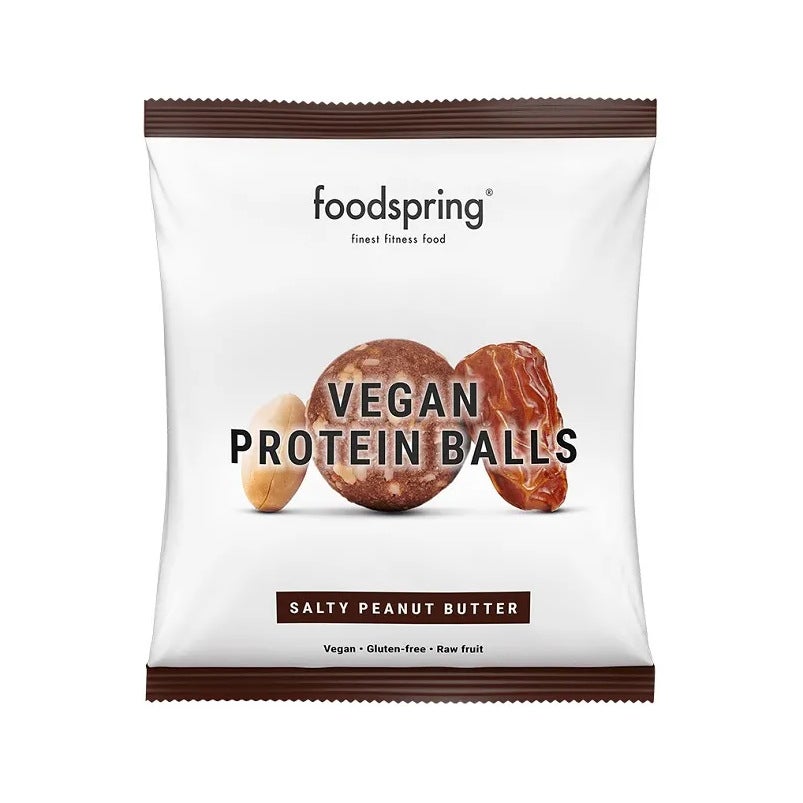 Foodspring Protein Balls Snack Proteico Vegano Gusto Burro Di Arachidi Salato 40g
