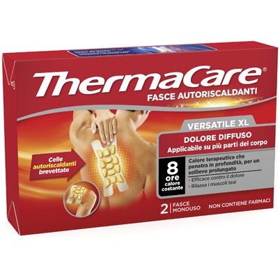 Thermacare Fascia Autoriscaldante Versatile XL Dolori Diffusi 2 Fasce