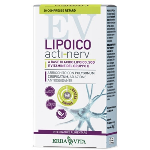 Erba Vita Lipoico Acti Nerv Retard 30 Compresse