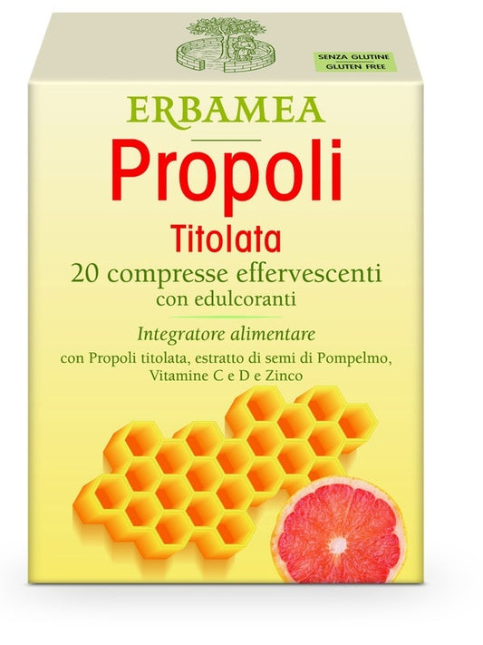 Erbamea Propoli Titolata 20 Compresse Effervescenti