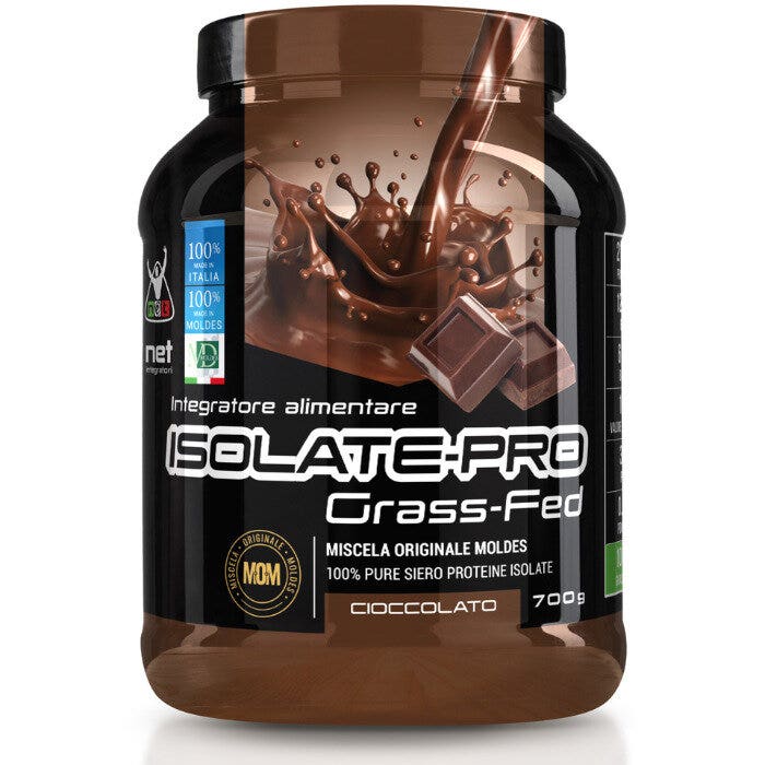 Net Integratori Isolate Pro Grass-Fed Proteine Isolate Gusto Cioccolato 700g