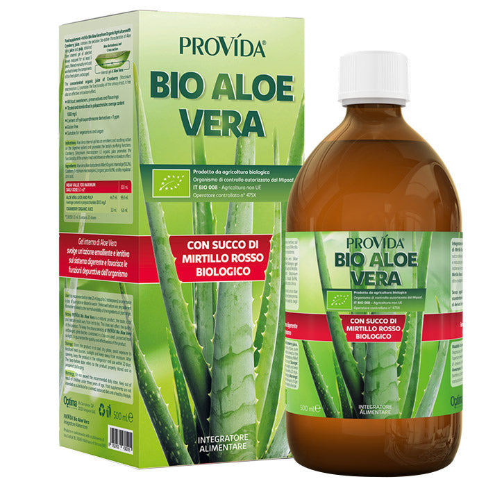 Bio Aloe Vera con Mirtillo Rosso (500ml)