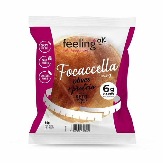 Feeling Ok Focaccella +Protein alle Olive 80g