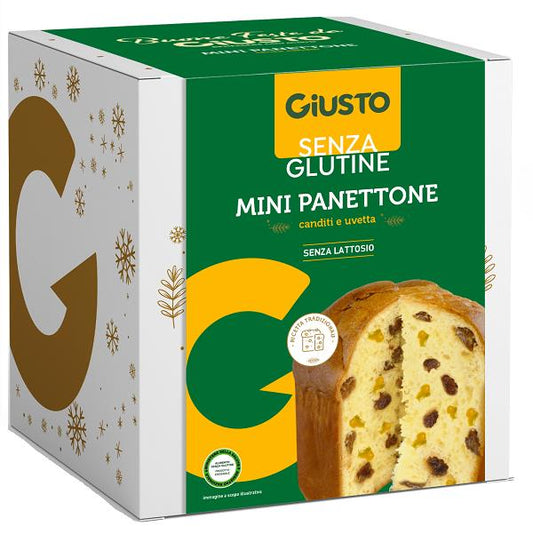 Giusto Senza Glutine Mini Panettone Canditi e Uvetta 100g