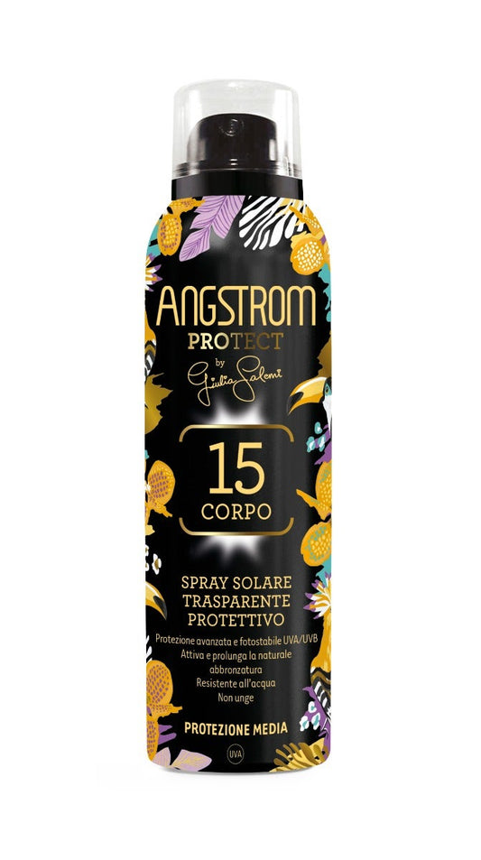 Angstrom Protect SPF15 Spray Solare Corpo Trasparente 150ml