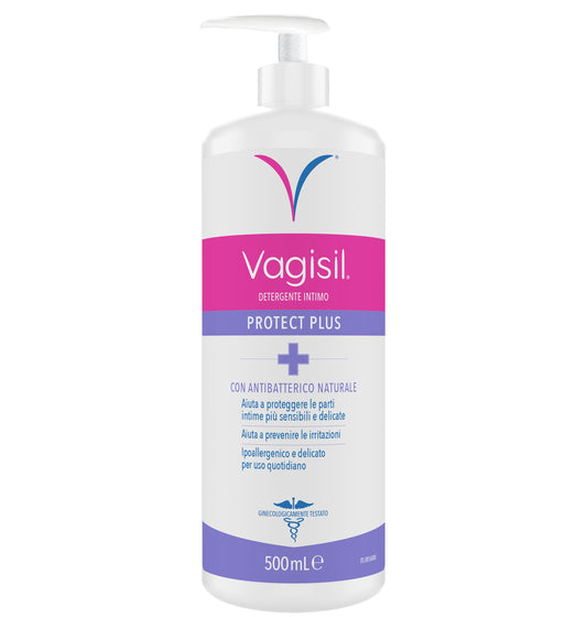 Vagisil Detergente Intimo Antibatterico Protect Plus Per l'Igiene Quotidiana Con Tea Tree Oil 500ml