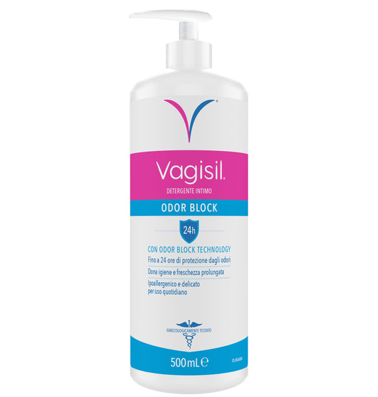 Vagisil Detergente Intimo Odor Block Per l'Igiene Quotidiana Rinfrescante Con Aloe Vera 500ml