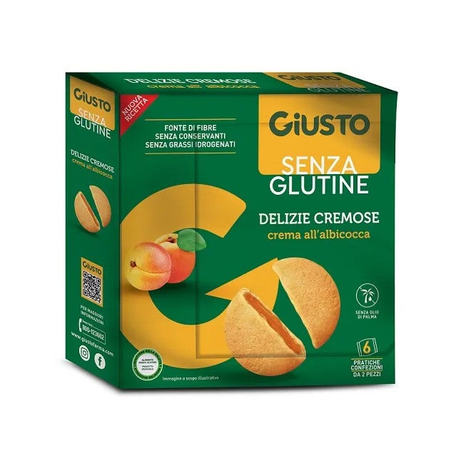 Gusto Senza Glutine Delizie Cremose All'Albicocca 180g