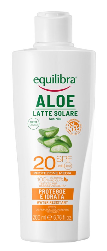 Equilibra Aloe Latte Solare Protettivo/Idratante 240ml SPF20
