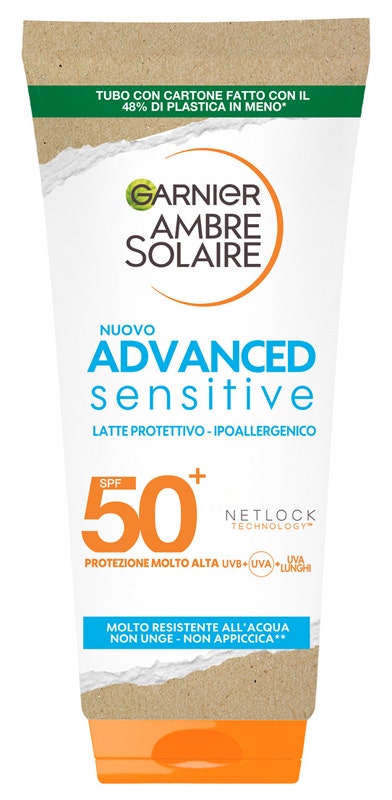 Garnier Ambre Solaire Advance Sensitive Latte Protettivo 200ml SPF50+