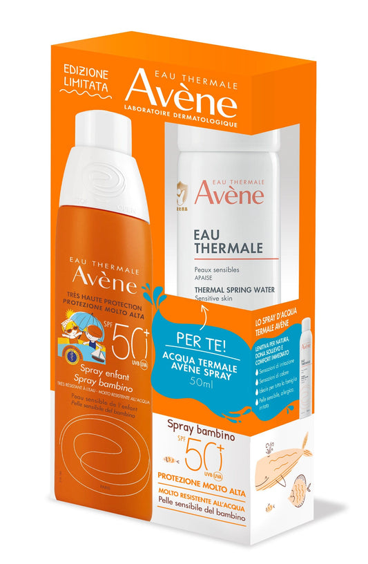 Eau Thermale Avène Kit Spray Bambino SPF50+ 200 ml +  Eau Thermale Avène Spray 50 ml