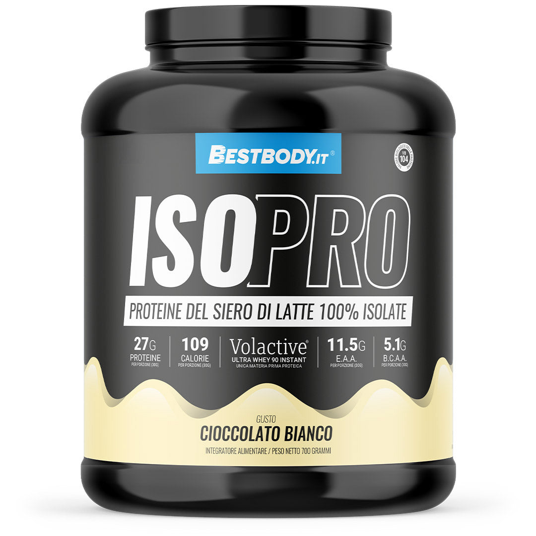IsoPro 100% Isolate Volactive (700g) Gusto: Cioccolato Bianco