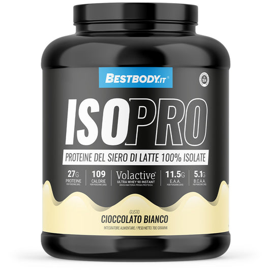 IsoPro 100% Isolate Volactive (700g) Gusto: Cioccolato Bianco