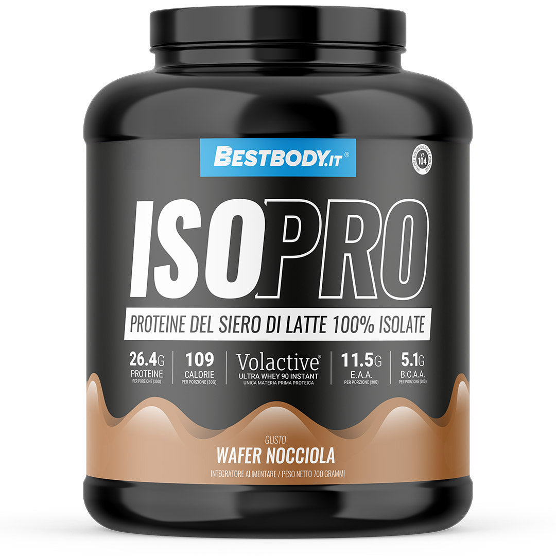 IsoPro 100% Isolate Volactive (700g) Gusto: Wafer Nocciola