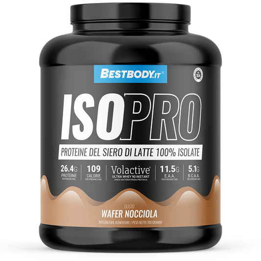 IsoPro 100% Isolate Volactive (700g) Gusto: Wafer Nocciola