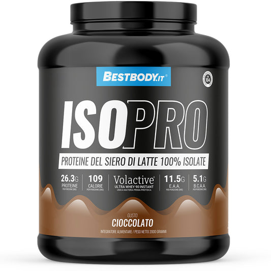 IsoPro 100% Isolate Volactive (2Kg) Gusto: Cioccolato