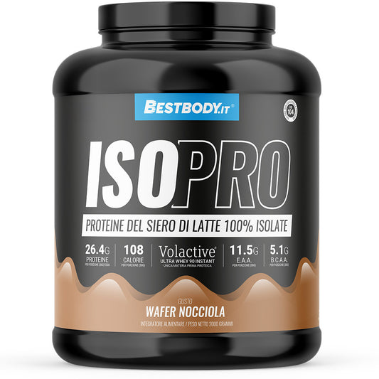 IsoPro 100% Isolate Volactive (2Kg) Gusto: Wafer Nocciola