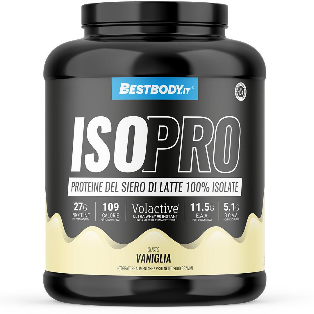 IsoPro 100% Isolate Volactive (2Kg) Gusto: Vaniglia