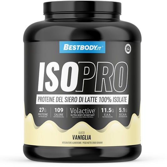 IsoPro 100% Isolate Volactive (2Kg) Gusto: Vaniglia