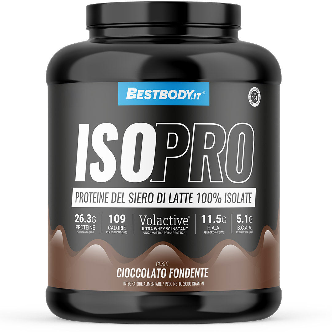 IsoPro 100% Isolate Volactive (2Kg) Gusto: Cioccolato Fondente