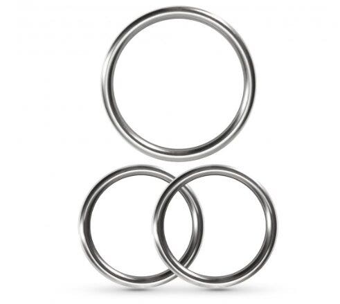 Crushious Metaleros Set Di 3 Cockring in Metallo
