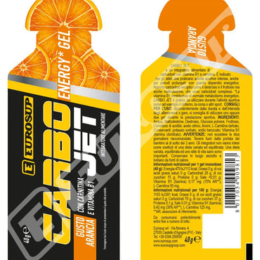 Eurosup Carbo Jet Energy Gel Gusto Arancia 40g
