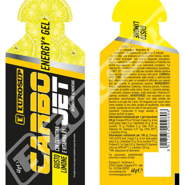 Eurosup Carbo Jet Energy Gel Gusto Limone 40g
