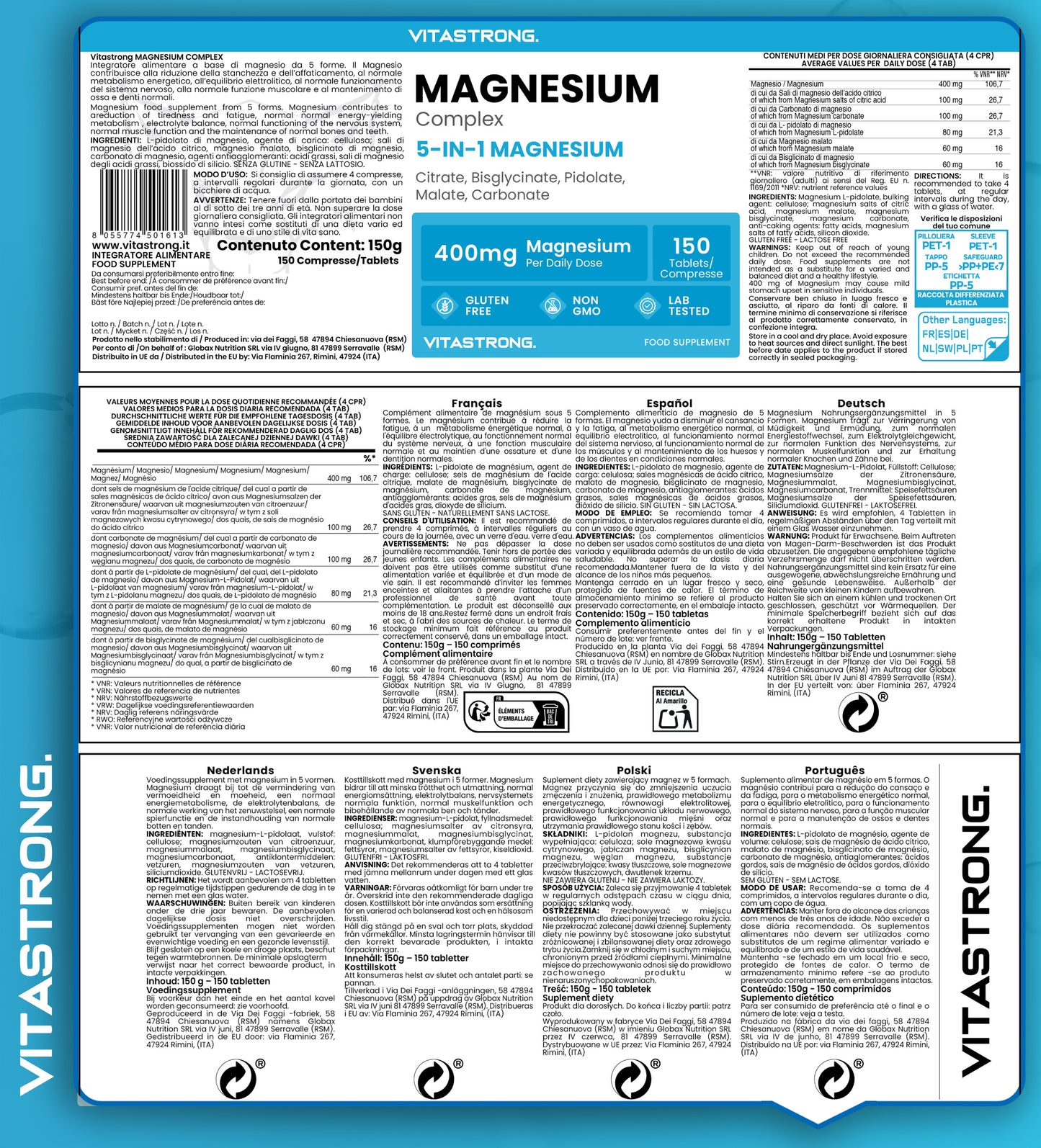 Vitastrong Magnesium Complex 150 Compresse