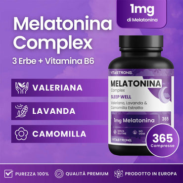 Vitastrong Melatonin Complex 365 Compresse