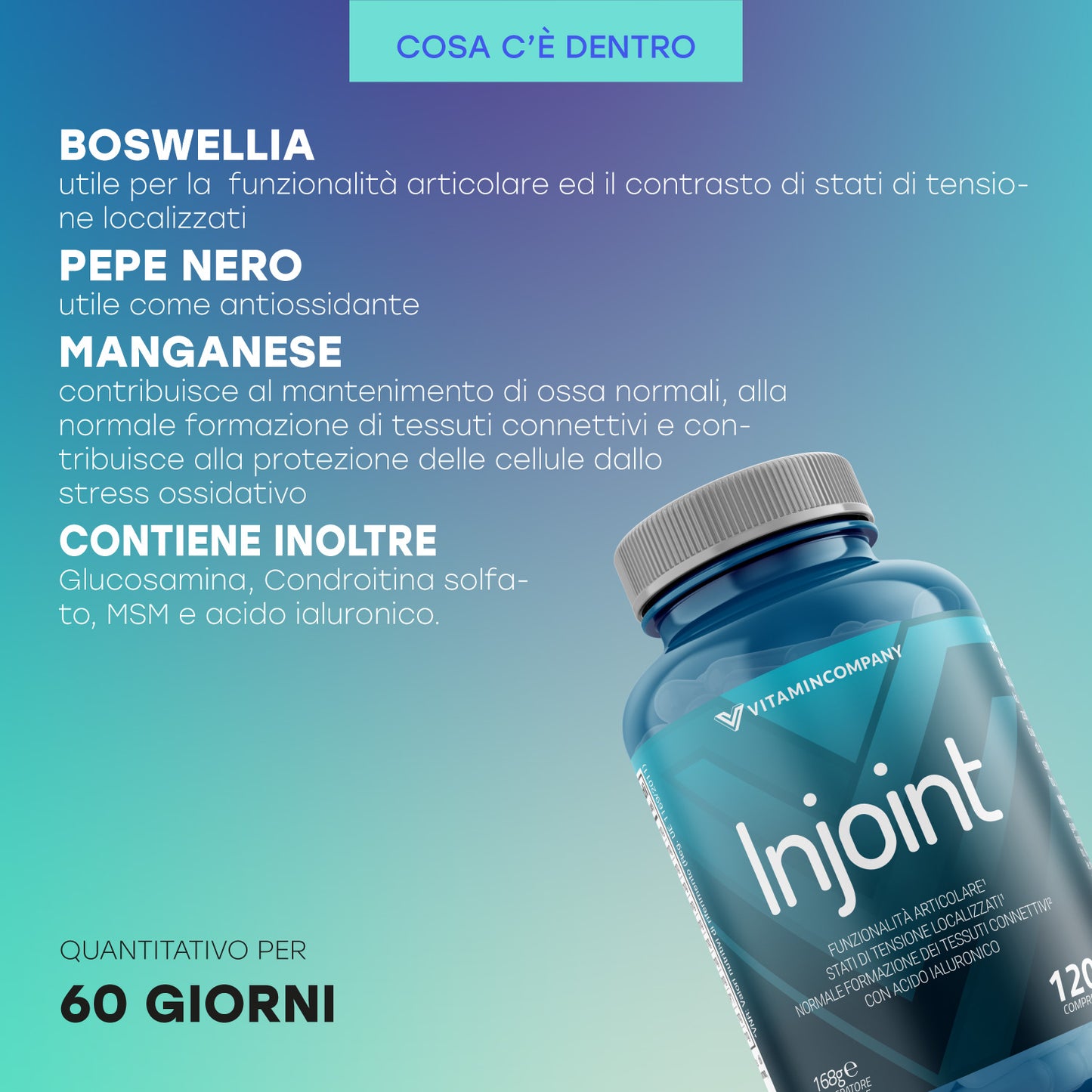 InJoint (120cpr) - Supporto completo per articolazioni e tessuti connettivi